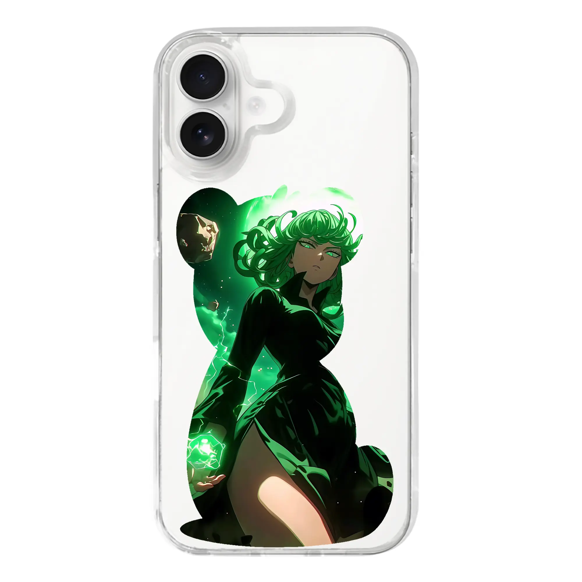 ワンパンマン グッズ 戦慄のタツマキ - iPhone 17シリーズ 透明スマホケース – 薄型・耐衝撃・精密フィット保護カバー